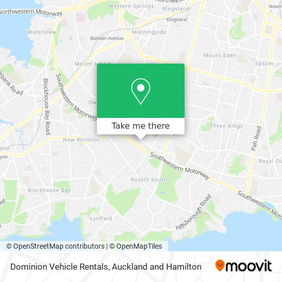 Dominion Vehicle Rentals map