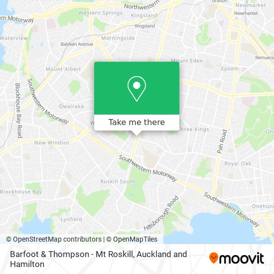 Barfoot & Thompson - Mt Roskill map