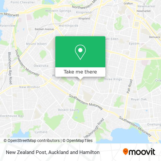 New Zealand Post map