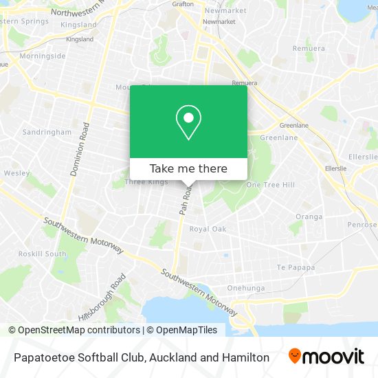 Papatoetoe Softball Club map
