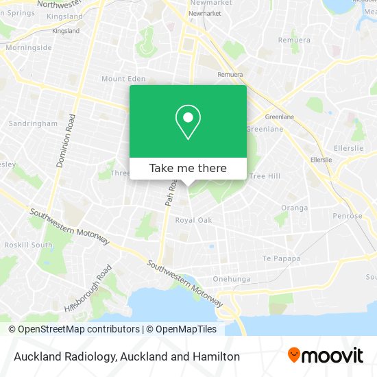 Auckland Radiology map