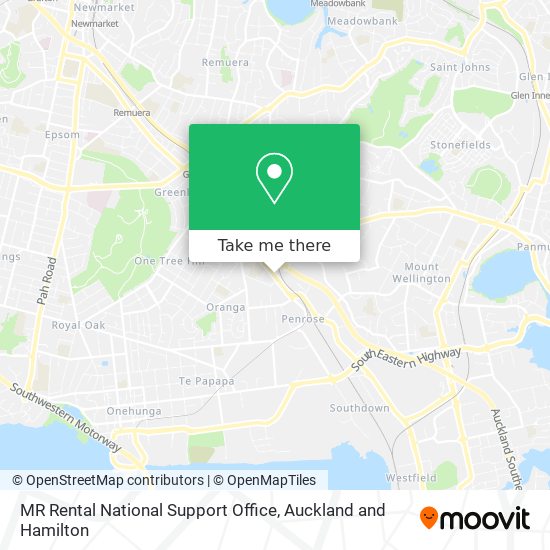 MR Rental National Support Office map