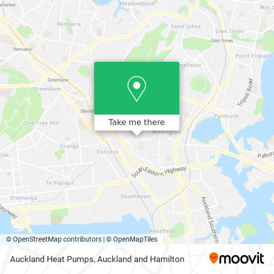 Auckland Heat Pumps map