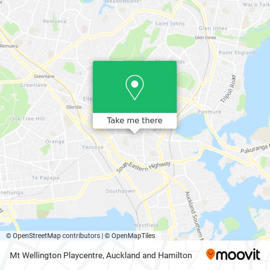 Mt Wellington Playcentre map