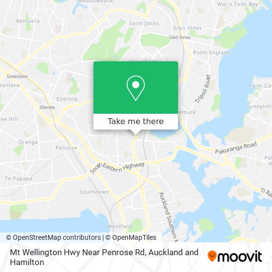 Mt Wellington Hwy Near Penrose Rd map