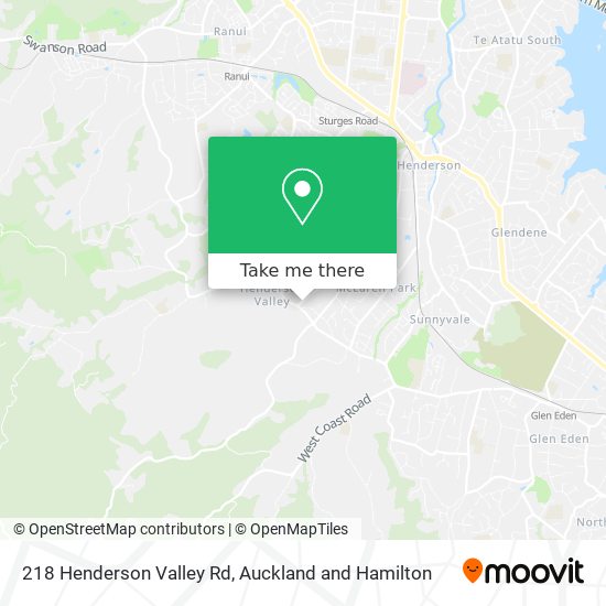 218 Henderson Valley Rd地图