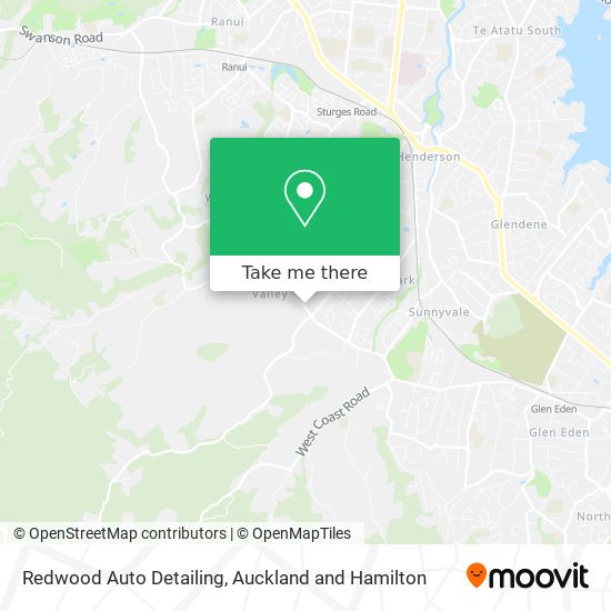 Redwood Auto Detailing map