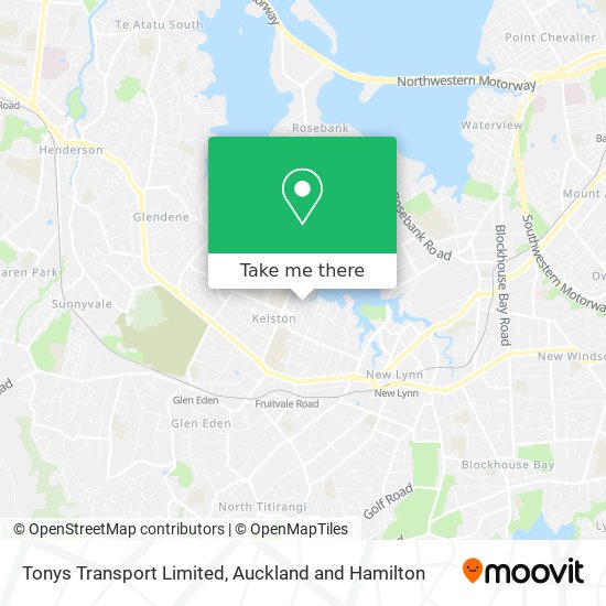 Tonys Transport Limited map