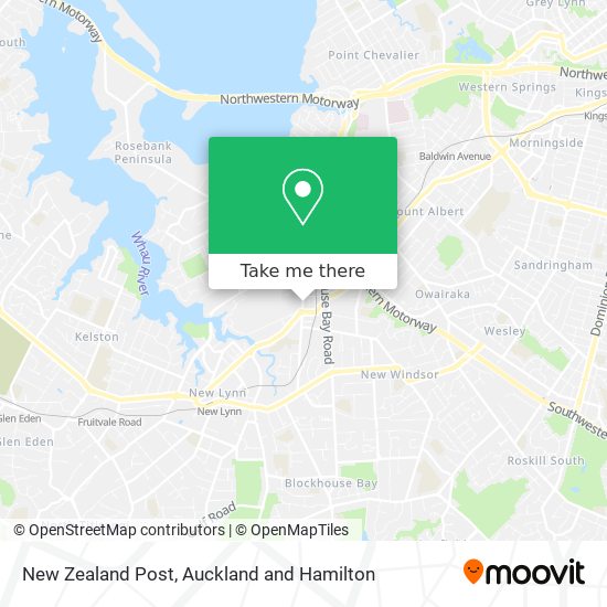 New Zealand Post map