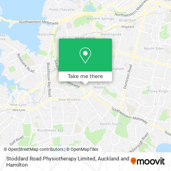 Stoddard Road Physiotherapy Limited map