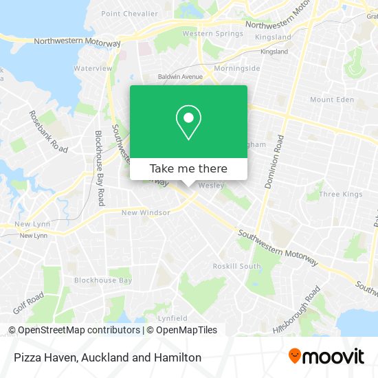 Pizza Haven map