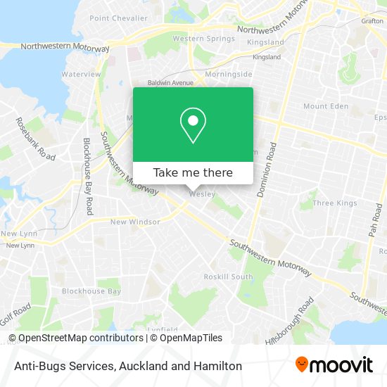 Anti-Bugs Services map