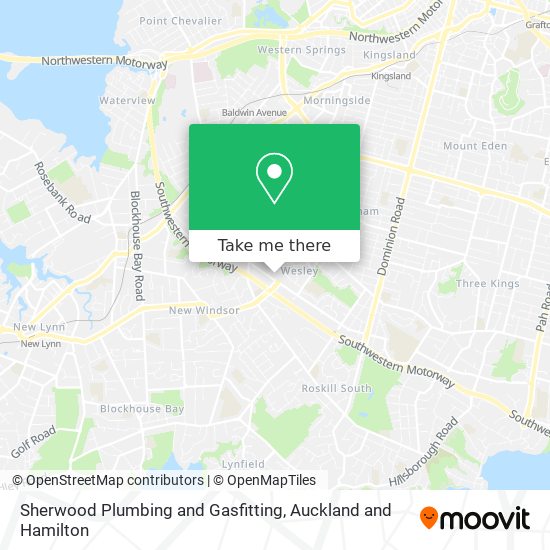 Sherwood Plumbing and Gasfitting map