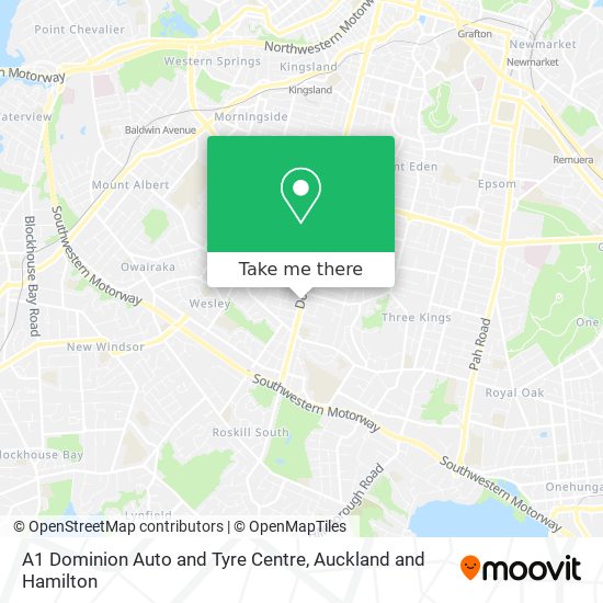 A1 Dominion Auto and Tyre Centre map