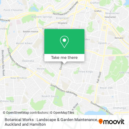 Botanical Works : Landscape & Garden Maintenance map