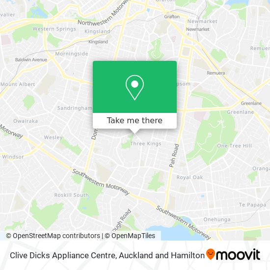 Clive Dicks Appliance Centre map