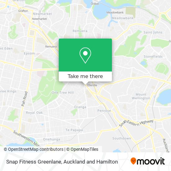 Snap Fitness Greenlane map