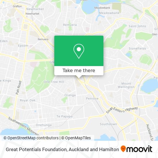 Great Potentials Foundation map