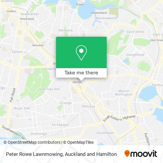 Peter Rowe Lawnmowing map