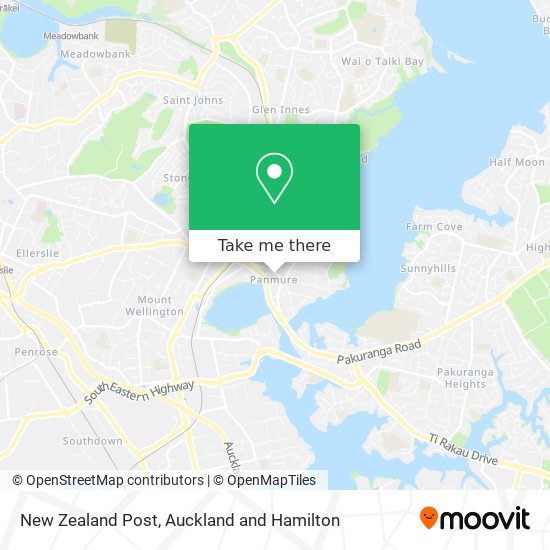 New Zealand Post map