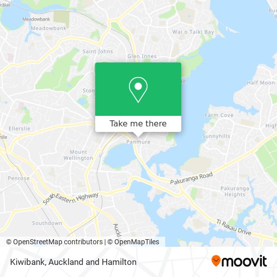 Kiwibank map