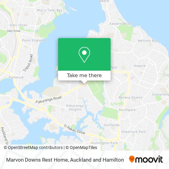 Marvon Downs Rest Home map