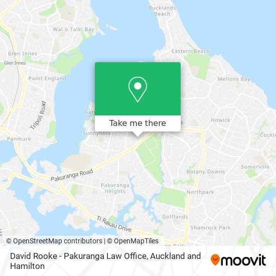 David Rooke - Pakuranga Law Office map