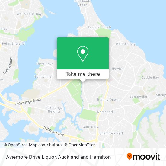 Aviemore Drive Liquor map