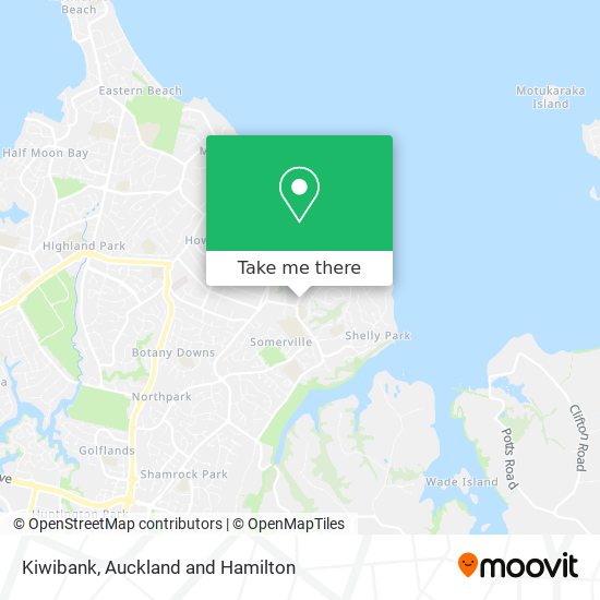 Kiwibank map