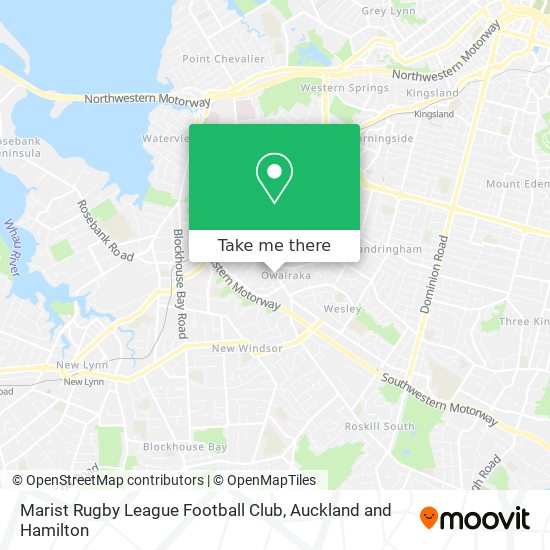 Marist Rugby League Football Club map