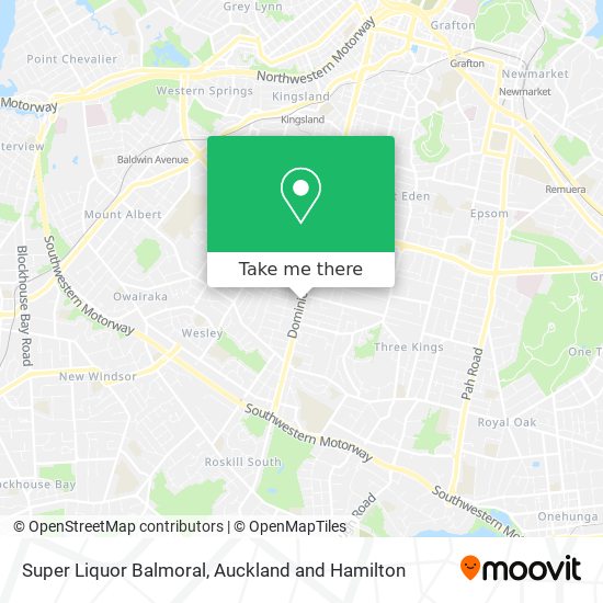 Super Liquor Balmoral map