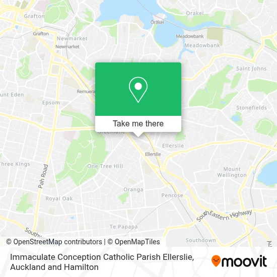 Immaculate Conception Catholic Parish Ellerslie map
