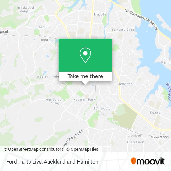 Ford Parts Live map