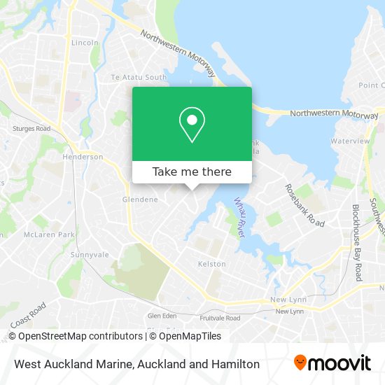 West Auckland Marine map