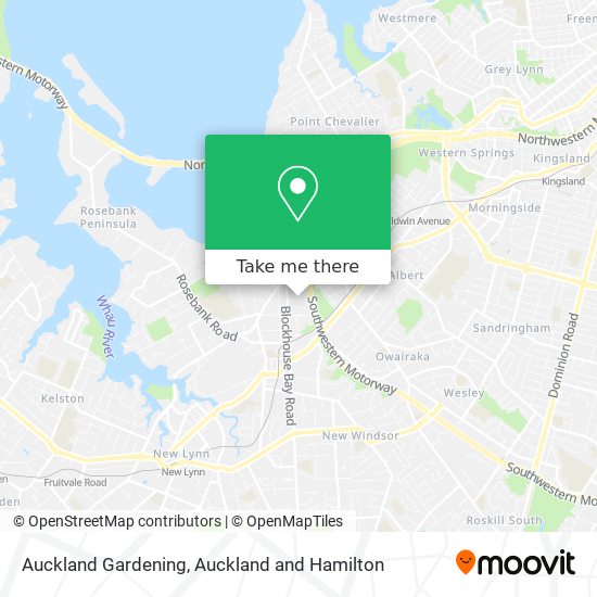 Auckland Gardening map