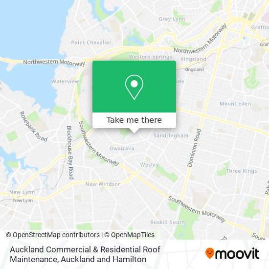 Auckland Commercial & Residential Roof Maintenance map