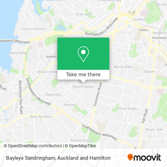 Bayleys Sandringham map