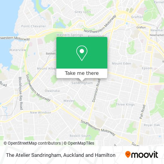 The Atelier Sandringham map