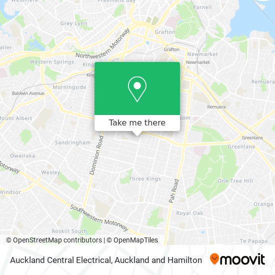 Auckland Central Electrical map