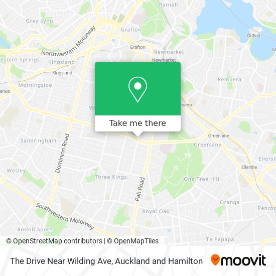 The Drive Near Wilding Ave map