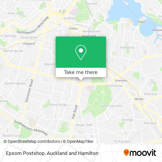 Epsom Postshop map