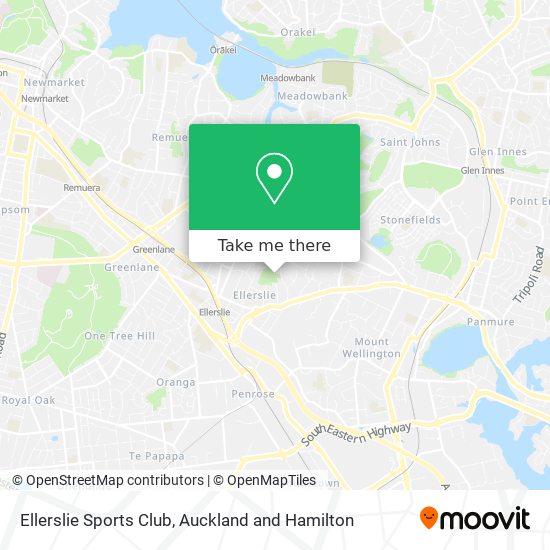 Ellerslie Sports Club map