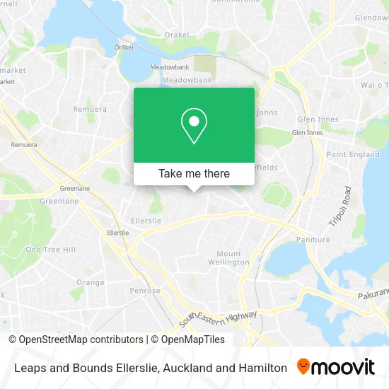 Leaps and Bounds Ellerslie map
