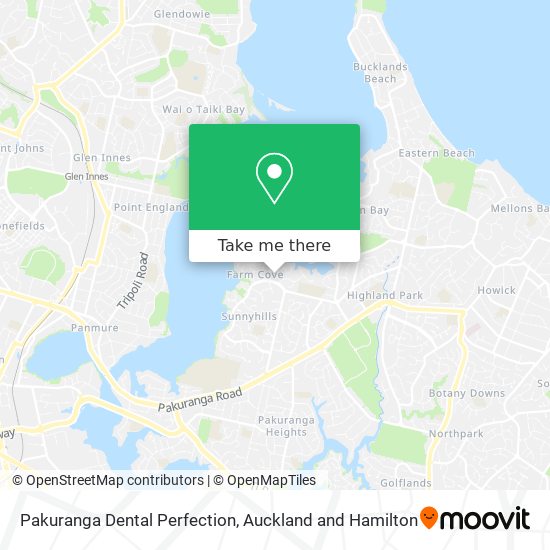 Pakuranga Dental Perfection map