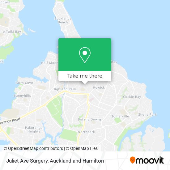 Juliet Ave Surgery map