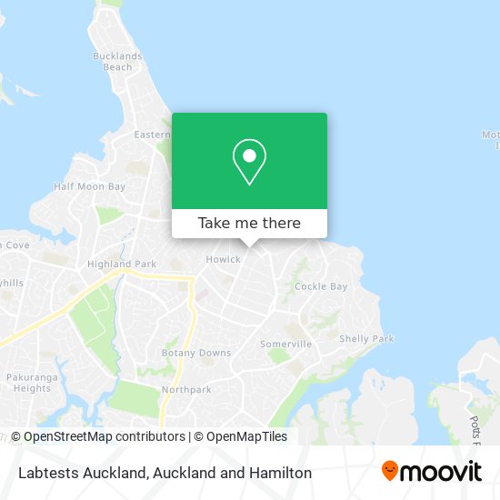 Labtests Auckland地图