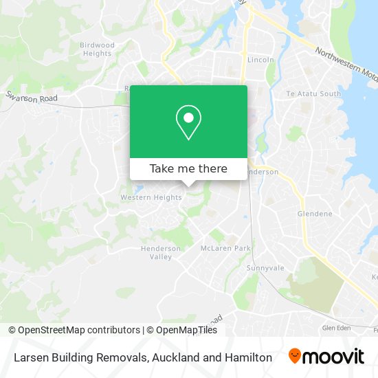 Larsen Building Removals map