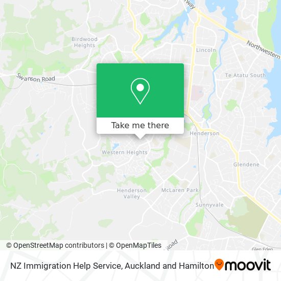 NZ Immigration Help Service map