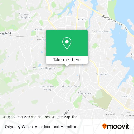 Odyssey Wines map