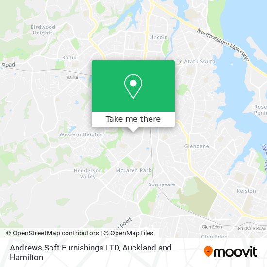 Andrews Soft Furnishings LTD map